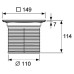 Решетка TECE TECEdrainpoint S 366 00 08 quadratum с монтажным элементом 366 00 08