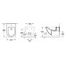 Биде подвесное Villeroy & Boch Subway Plus 7400 00R2 star white, Ceramicplus 740000R2