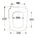 Крышка-сиденье Villeroy & Boch Joyce 9M52 S101 с микролифтом, петли хром 9M52S101