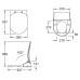 Крышка-сиденье Villeroy & Boch Viclean V02E L401 с микролифтом, петли хром, функция биде V02EL401