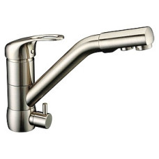 Смеситель Zorg Clean Water ZR 400 KF-12 nickel для кухонной мойки